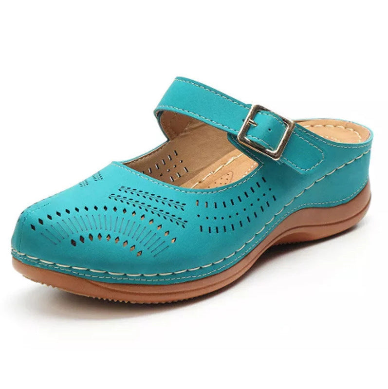 Lightweight Non-Slip Wedge Sandals with Closed Toe