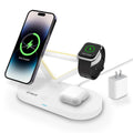 TOALLIN 5-in-1 Magnetic Wireless Charging Station with Night Light Wireless Charger for iPhone12 13 14 15 Pro Max & Airpods & iWatch Series Fast Charging Stand Dock for Apple Multiple Devices