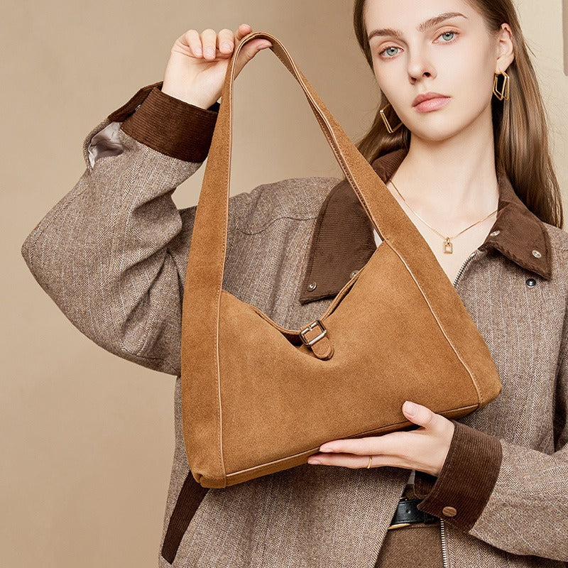 Women's Suede Shoulder Bag