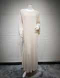 Muslim Dubai Chiffon Pleated Maxi Dress
