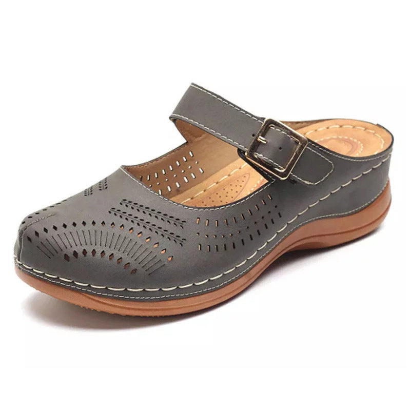 Lightweight Non-Slip Wedge Sandals with Closed Toe