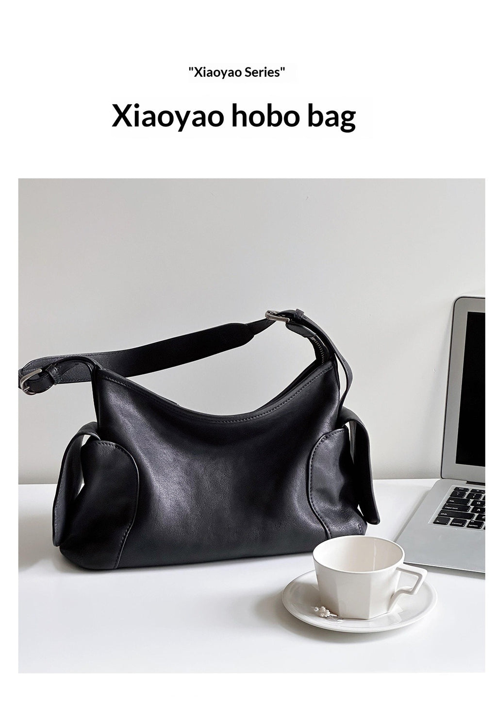 Genuine Leather Dual Handle Crossbody Bag