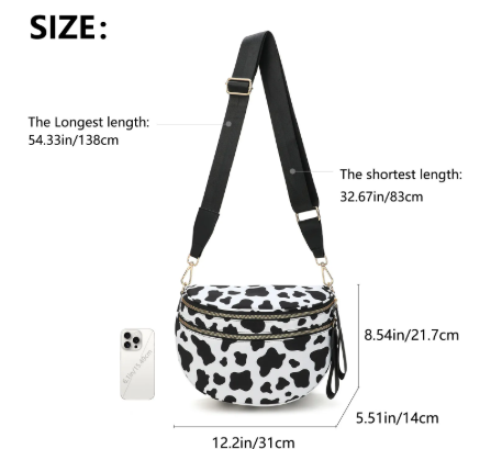 Oxford Cloth Crossbody Bag