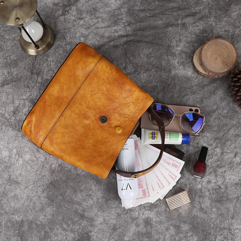 Retro Chinese Style Leather Women's Bag