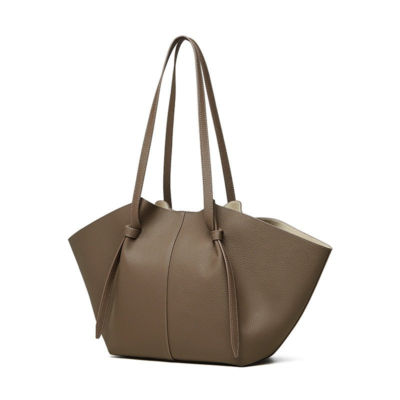 Large Capacity Leather Tote Bag