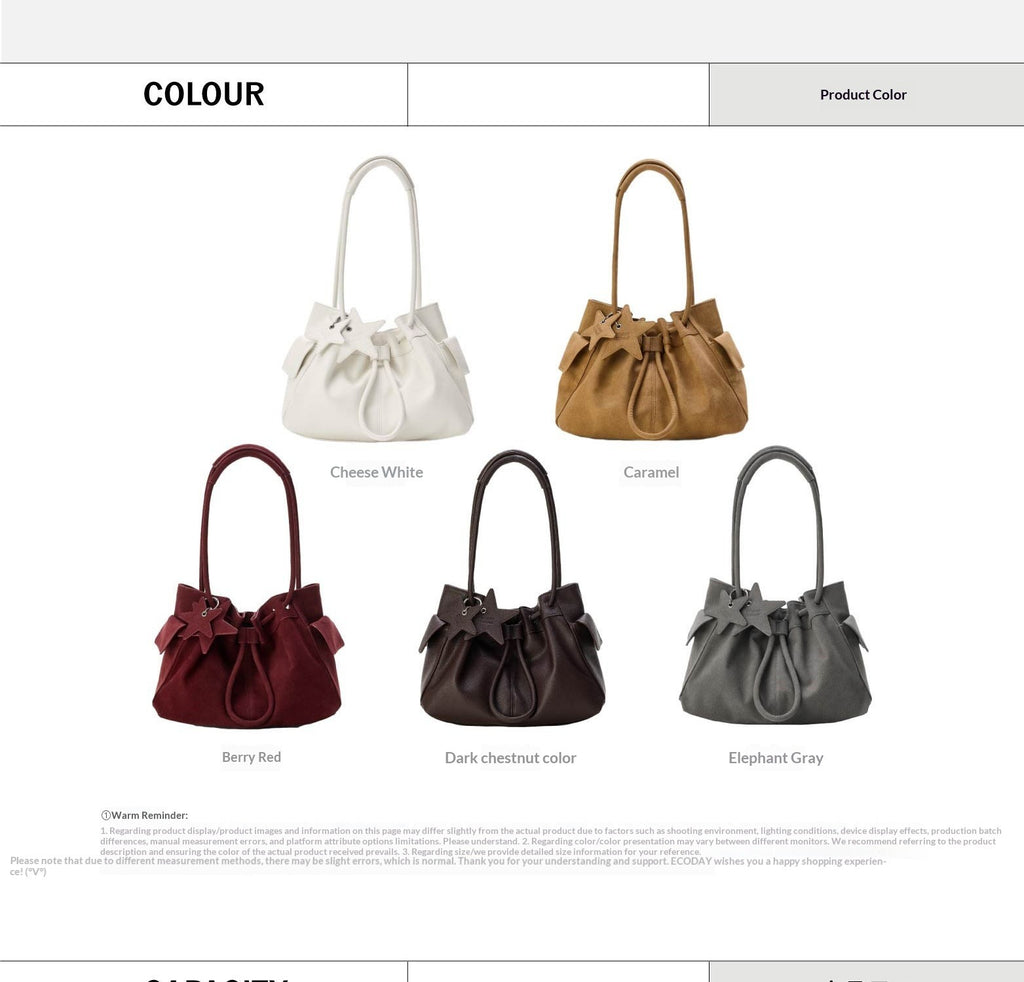 Cloud-Shaped Large Tote Shoulder Bag