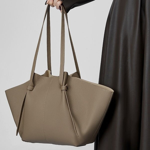 Large Capacity Leather Tote Bag
