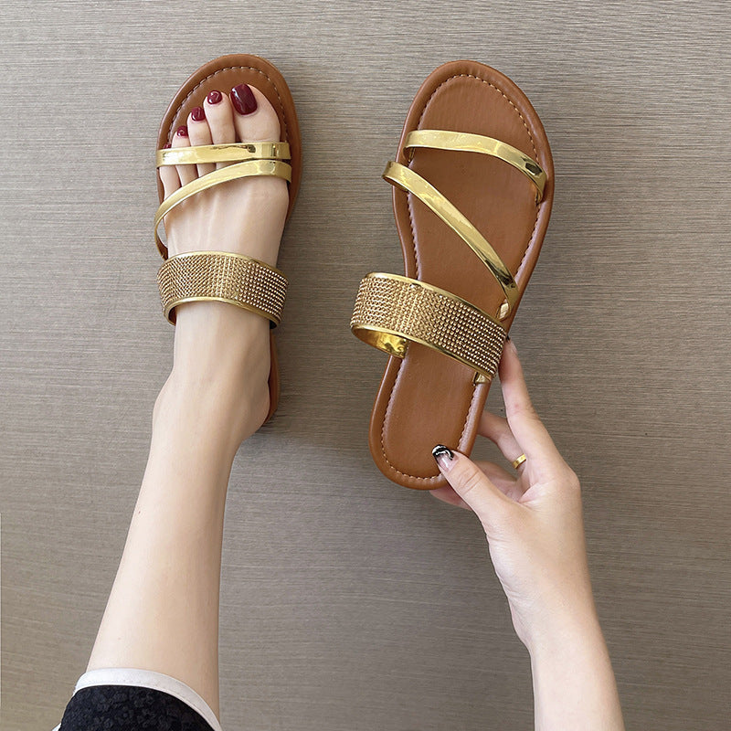 Women's Summer Fashion Flat Slippers and Beach Sandals