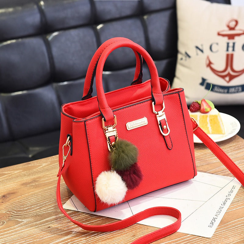 PU Leather Shoulder Handbag