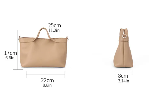 Korean Cowhide Shoulder Handbag