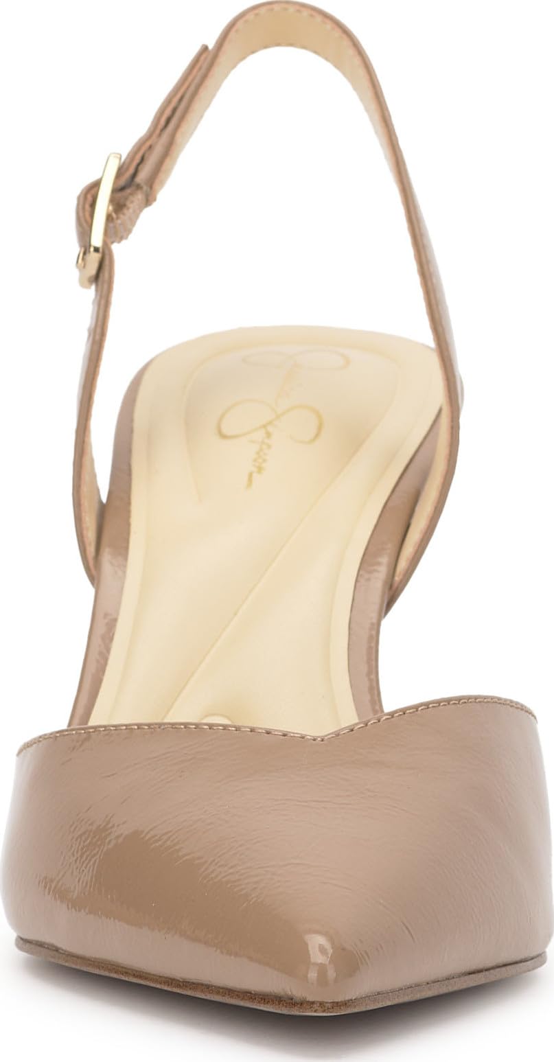 Jessica Simpson Fyvera Classic Slingback Pump, Chai Latte, 7