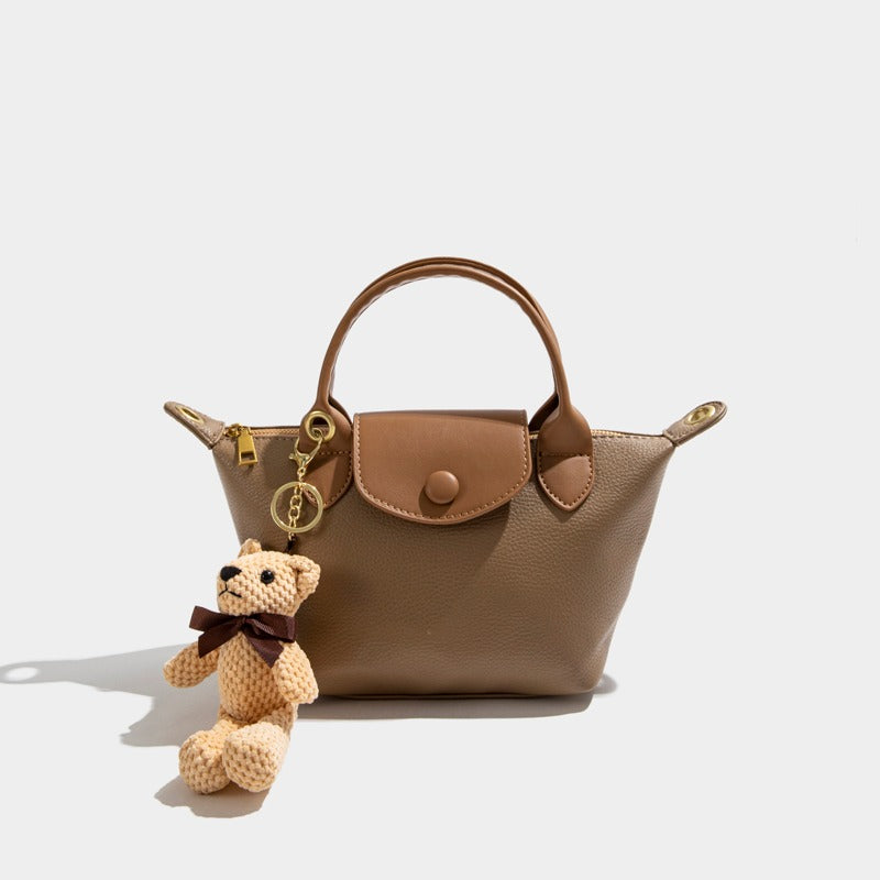Versatile Textured Shoulder Bag