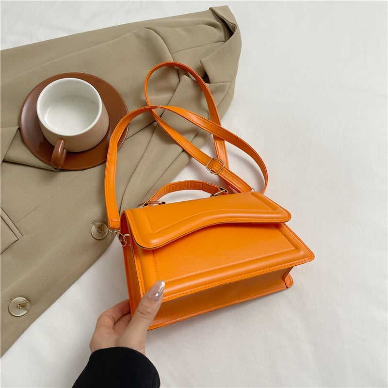 Small Square Women's Solid Color Tote Bag