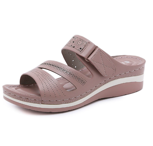 Plus Size Wedge Platform Casual Slippers