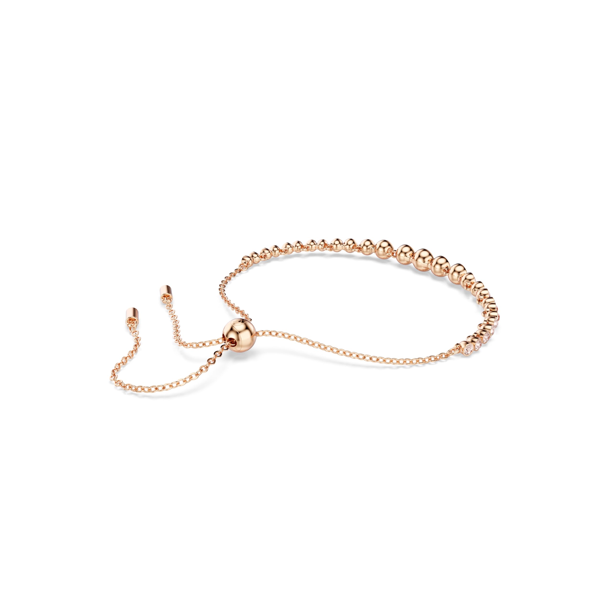 Swarovski Imber Emily Bracelet, Round Pink Crystals on Rose Gold-Tone Finished Band, Part of the Imber Emily Collection