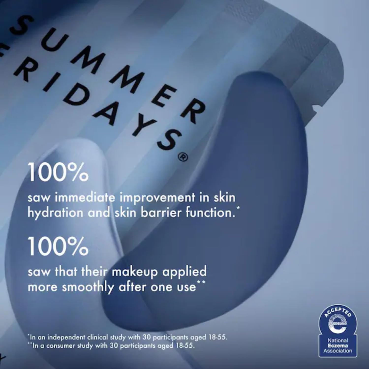 Summer Fridays Jet Lag Hydrating Eye Patches - De-puffing Hydrogel Under Eye Masks with Hyaluronic Acid, Caffeine + Peptides - Soothing + Refreshing At-Home + Travel Skin Care (6 Pairs)