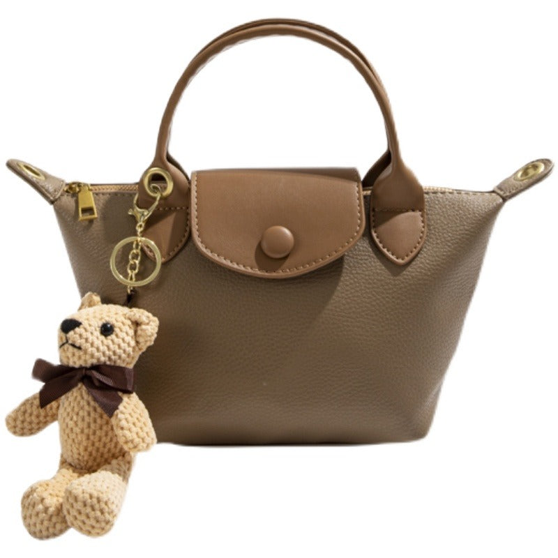 Versatile Textured Shoulder Bag