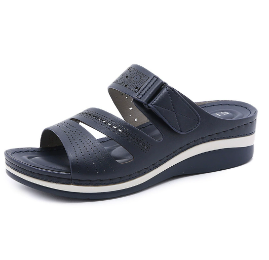 Plus Size Wedge Platform Casual Slippers
