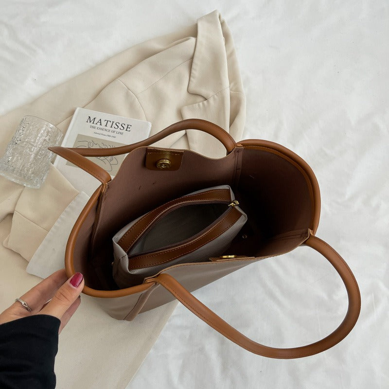 PU Leather Square Messenger Bag