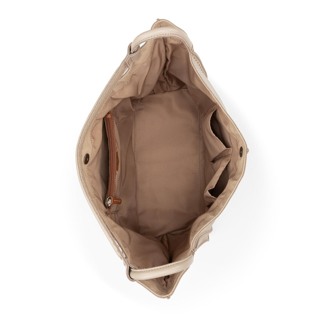 The Sak Los Feliz Large Tote Bag - Premium Leather Handbag With Stylish Design For Everyday, Travel, Beach Bag - Roomy, Durable, Lined Purse With Shoulder Bag Strap, Zipper Pocket