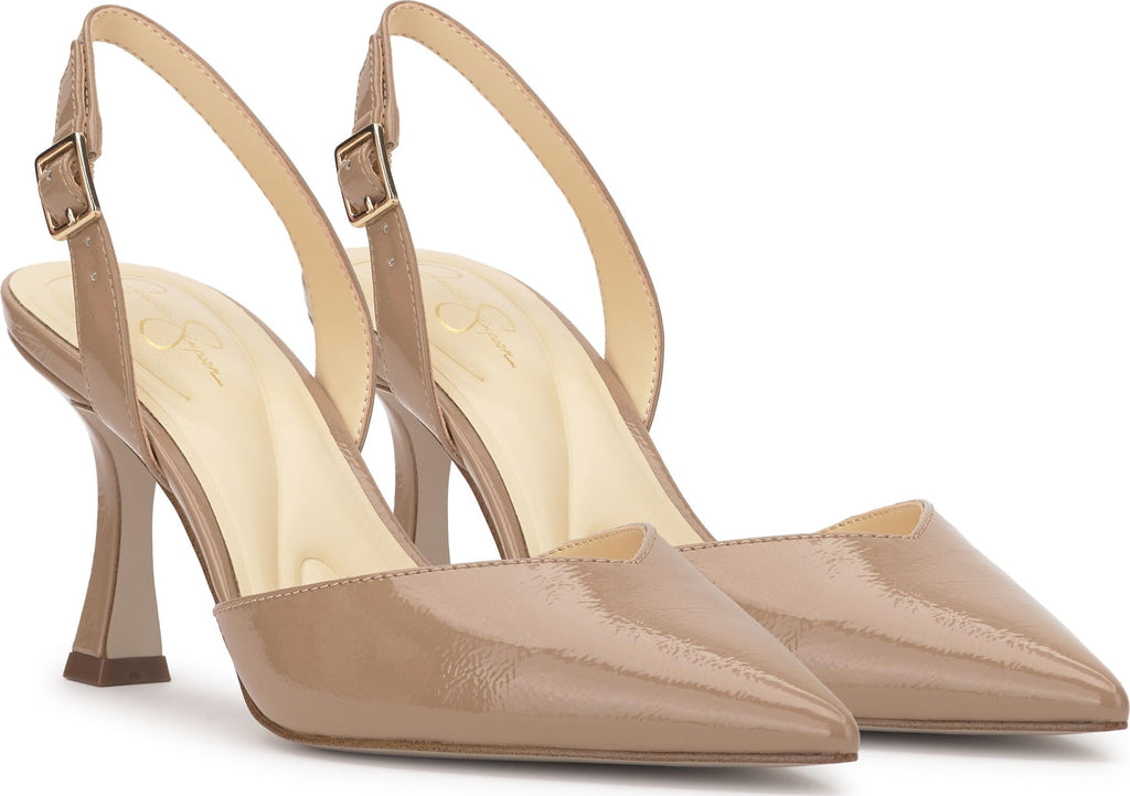 Jessica Simpson Fyvera Classic Slingback Pump, Chai Latte, 7