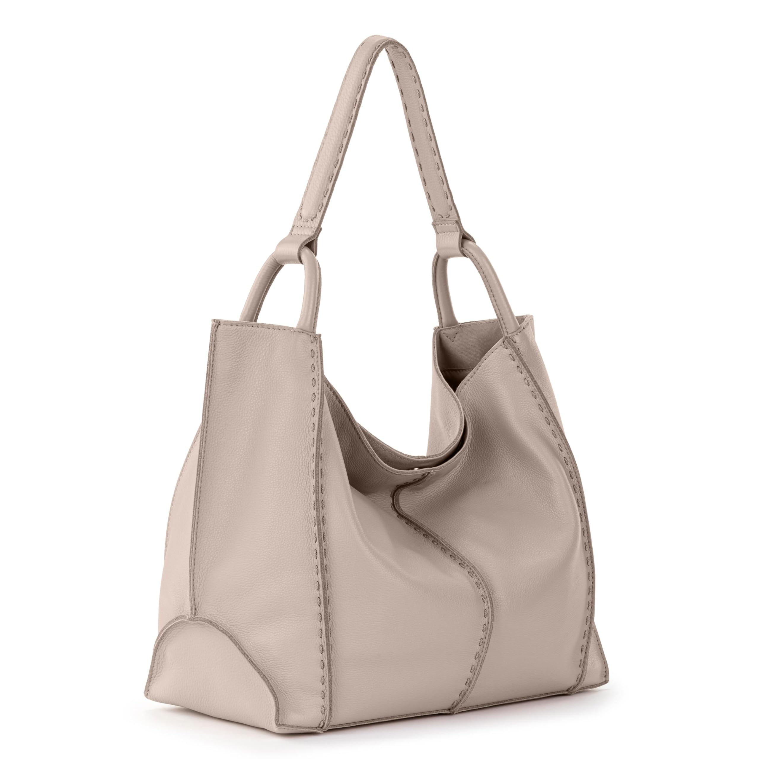 The Sak Los Feliz Large Tote Bag - Premium Leather Handbag With Stylish Design For Everyday, Travel, Beach Bag - Roomy, Durable, Lined Purse With Shoulder Bag Strap, Zipper Pocket