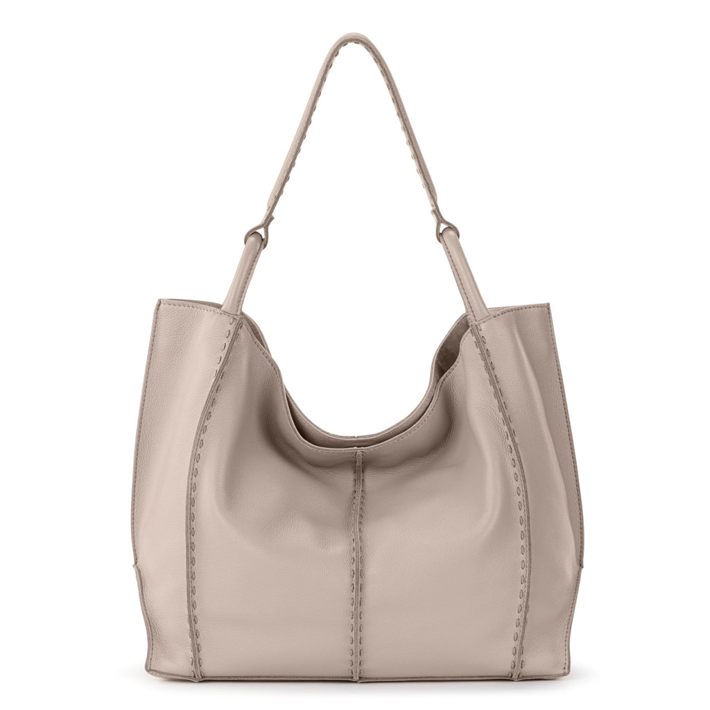 The Sak Los Feliz Large Tote Bag - Premium Leather Handbag With Stylish Design For Everyday, Travel, Beach Bag - Roomy, Durable, Lined Purse With Shoulder Bag Strap, Zipper Pocket