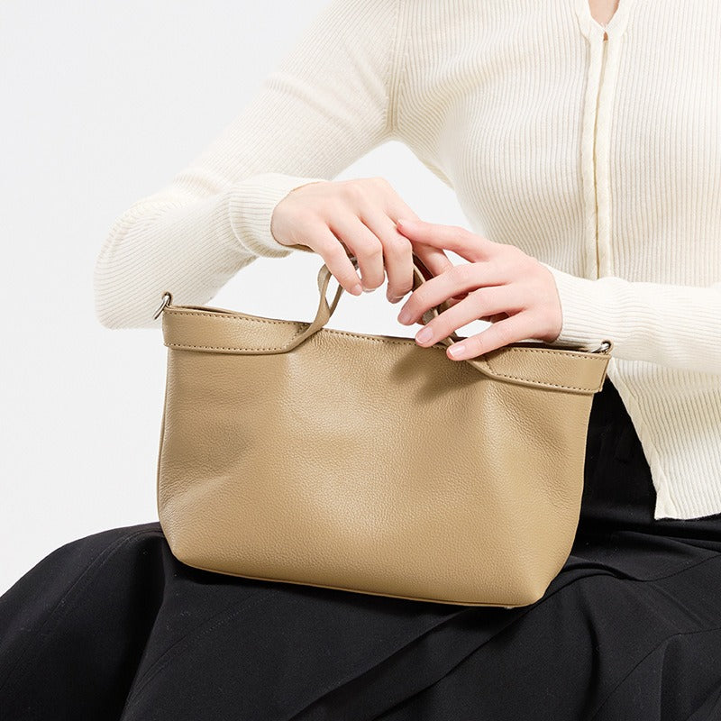 Korean Cowhide Shoulder Handbag