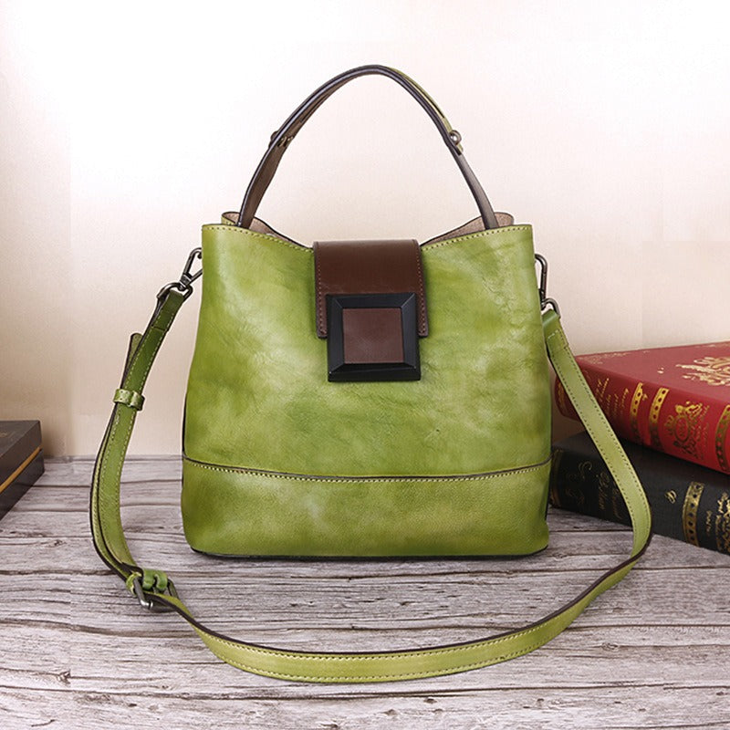 Retro Chinese Style Leather Women's Bag