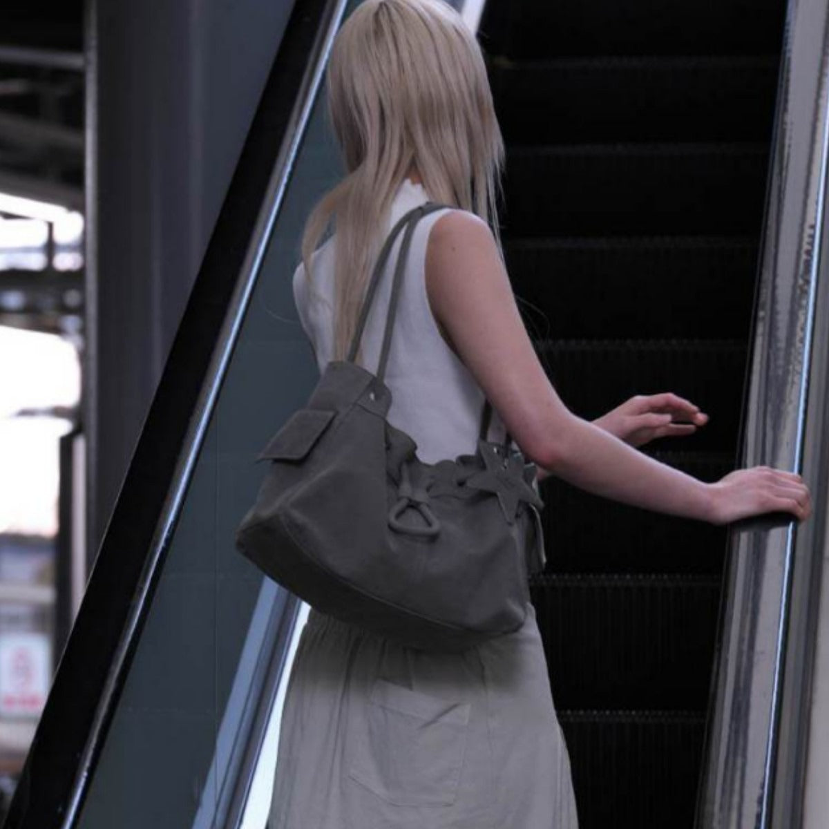 Cloud-Shaped Large Tote Shoulder Bag