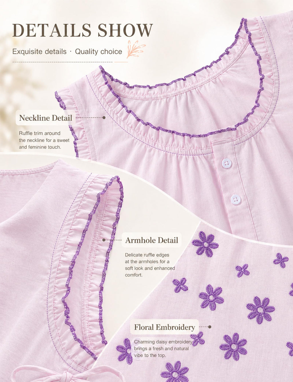 Womens Summer Boho Embroidered Tops People Free Tank Dupes Tops Button Down Cami Beach Vacation Flowy Vest Sleeveless Blouses Crop Top Purple