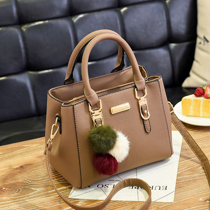 PU Leather Shoulder Handbag