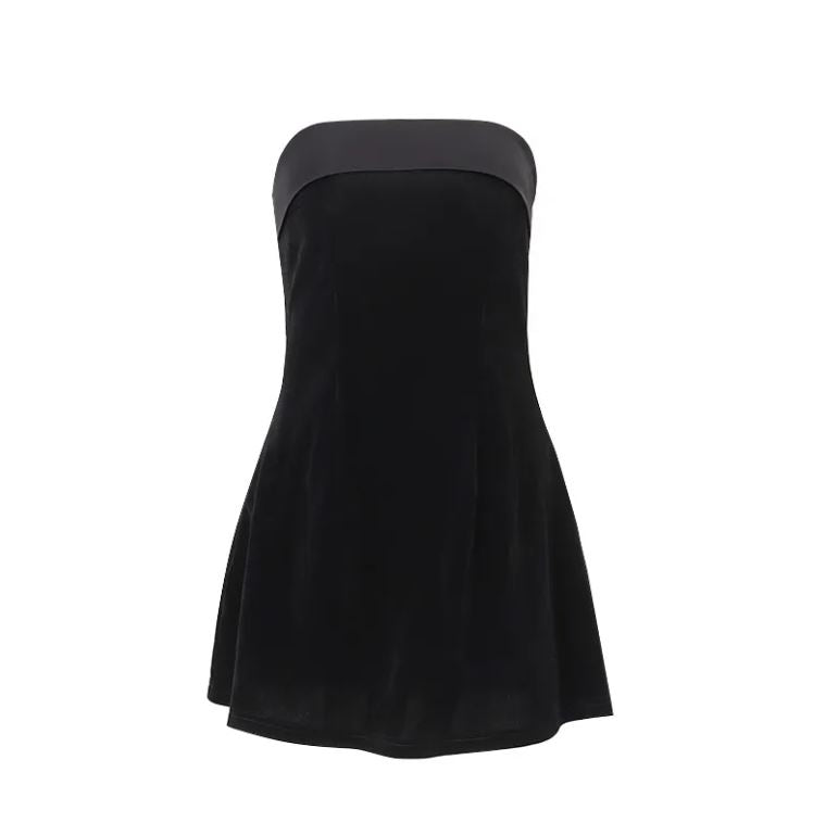 Backless Off-Shoulder Tube Top Dress