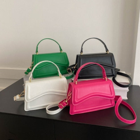 Small Square Women's Solid Color Tote Bag
