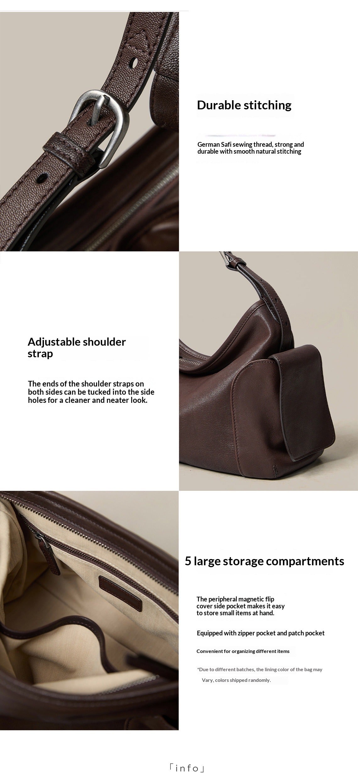 Genuine Leather Dual Handle Crossbody Bag