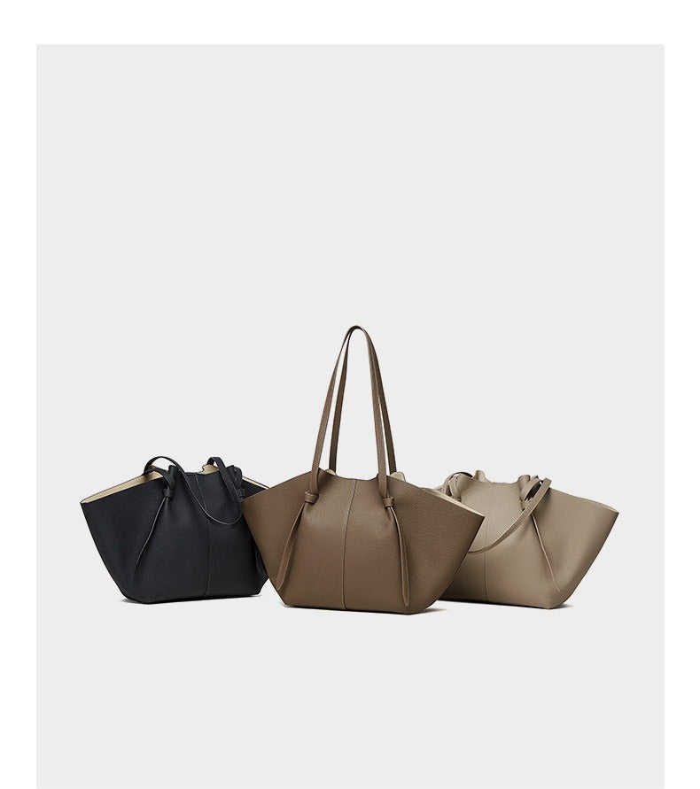 Large Capacity Leather Tote Bag