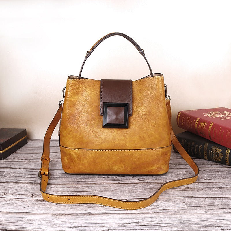 Retro Chinese Style Leather Women's Bag