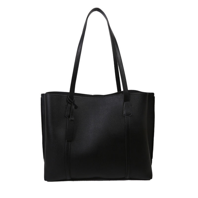 Soft Leather Tote Shoulder Bag