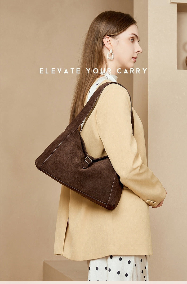 Women's Suede Shoulder Bag